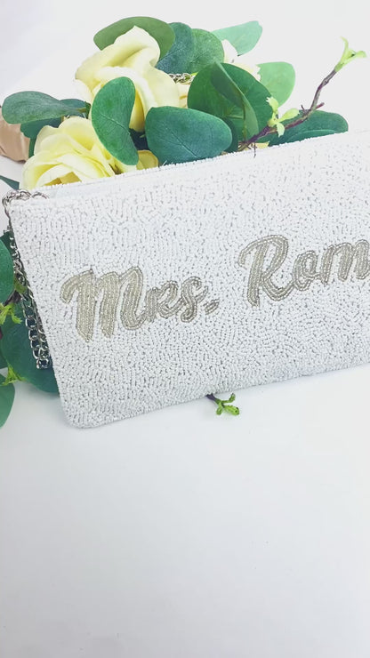 Personalized Beaded Clutch (Zipper LHFC)