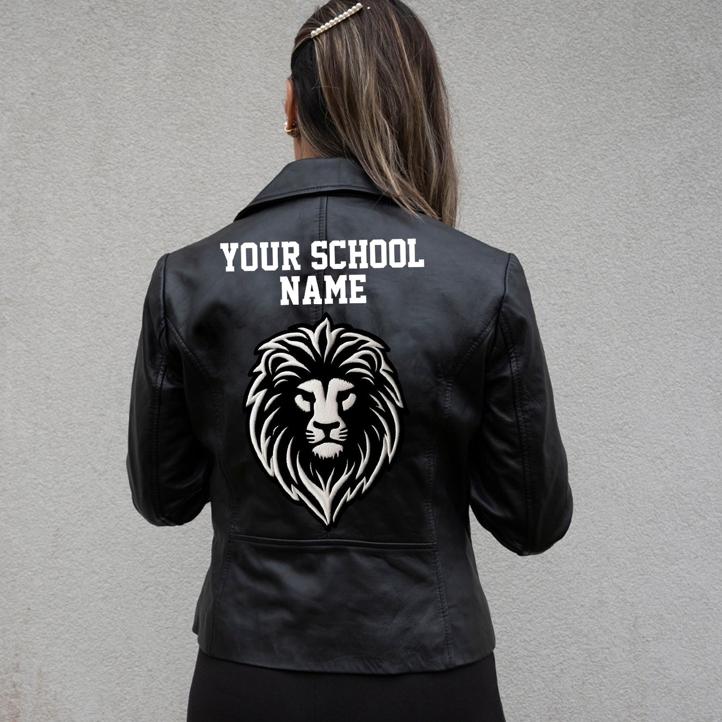 (Real Leather) School Team Leather Jacket