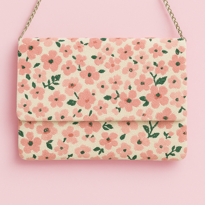 Blush Floral Clutch - HHFC