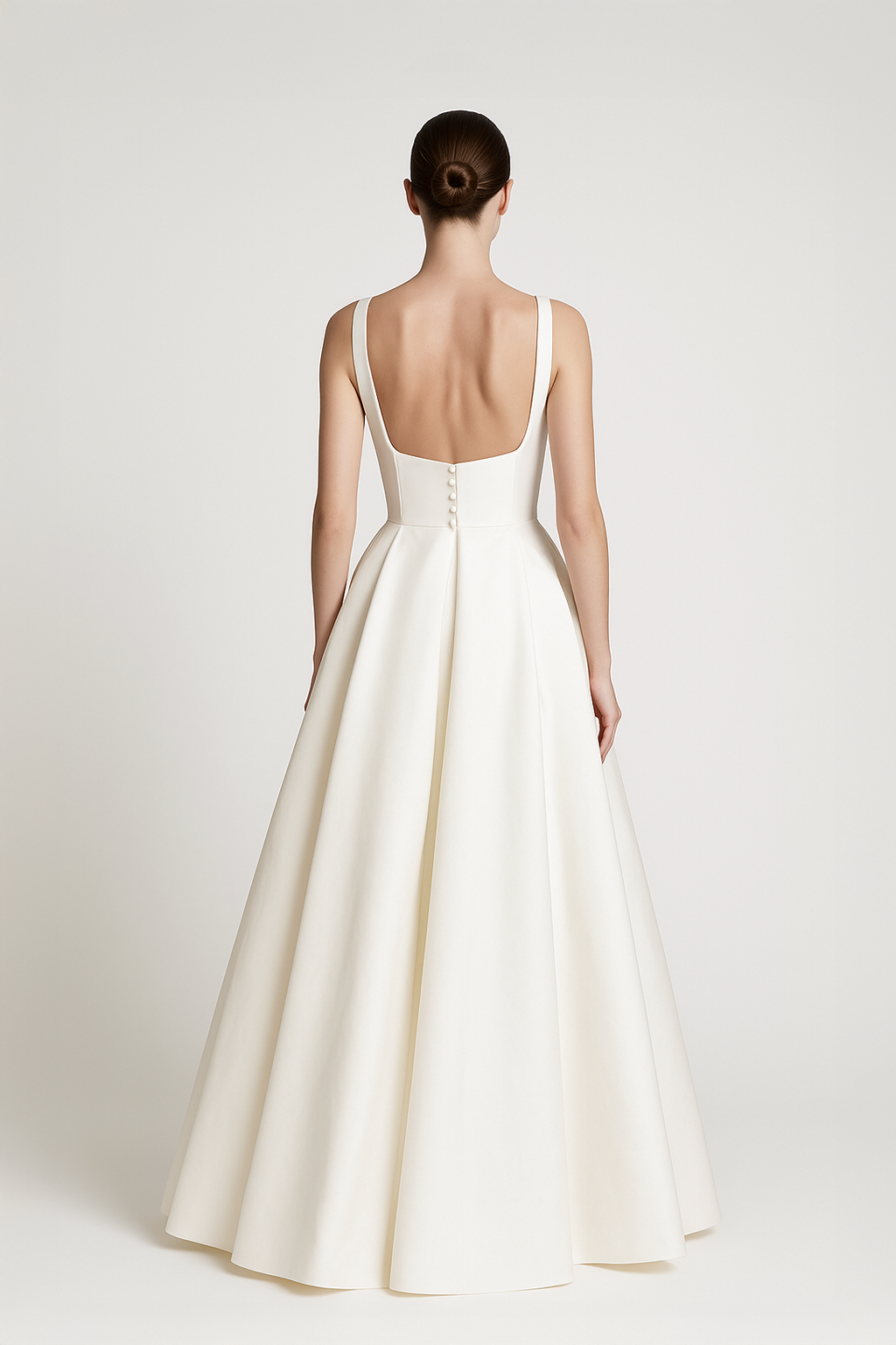 Square Neckline Wedding Dress