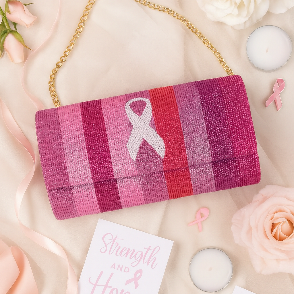 Breast Cancer Survivor Clutch Bag