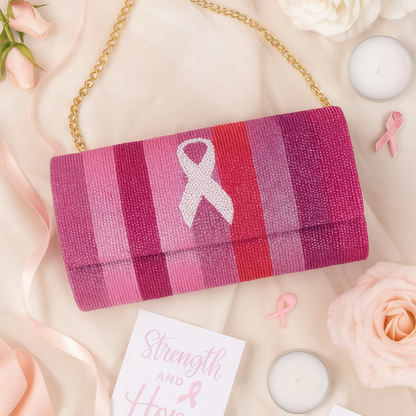 Breast Cancer Survivor Clutch Bag