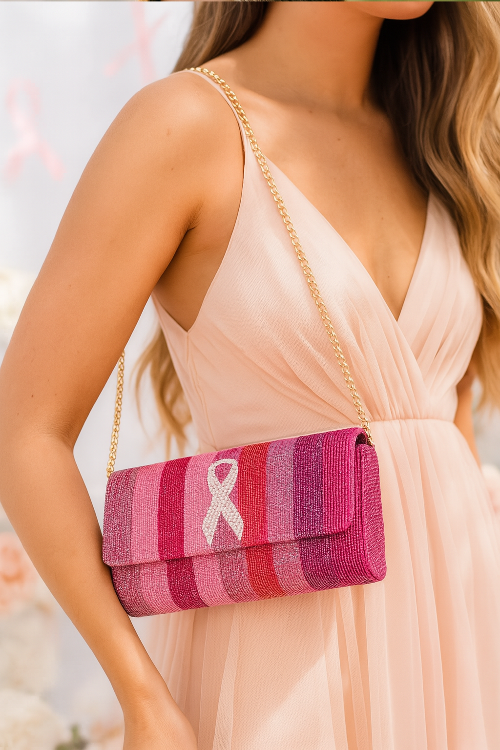 Breast Cancer Survivor Clutch Bag