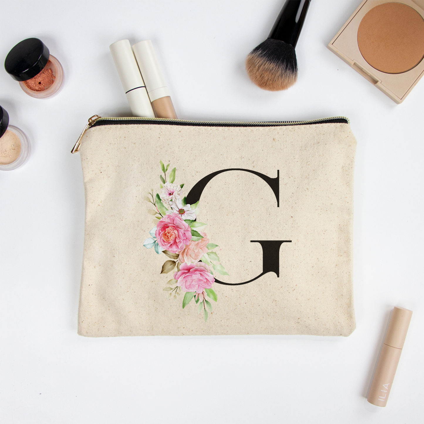 Bridesmaid Makeup Bags with Names