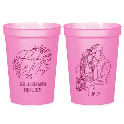 Custom Wedding Stadium Cups (PK 428)