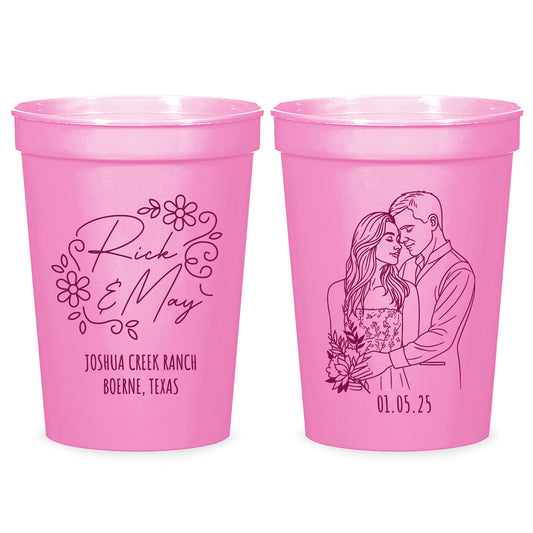 Custom Wedding Stadium Cups (PK 428)