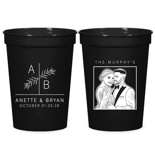 Custom 16 oz Stadium Cups for Weddings (KT 316)