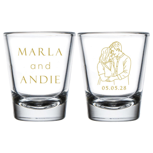Wedding Reception Shot Glasses (PK 427))