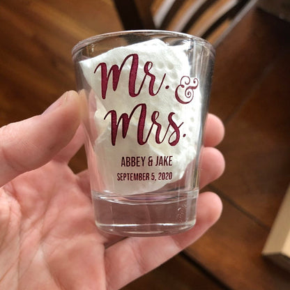 Mr and Mrs Wedding Shot Glasses (113)