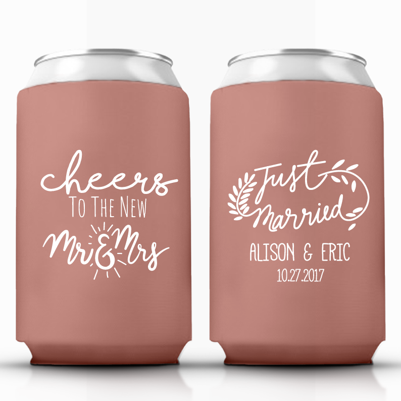 Cheers to the Mr & Mrs Wedding Can Coolers (15)