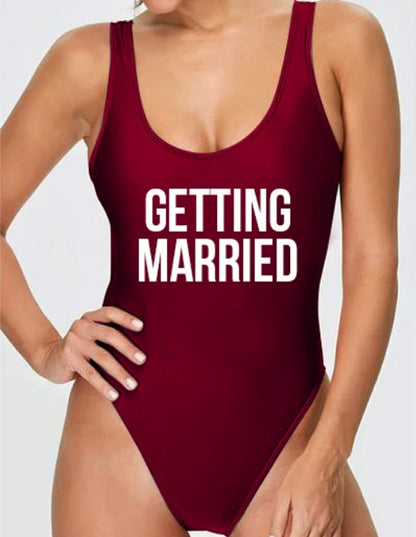 Getting Married & Getting Drunk Bride Swimsuit