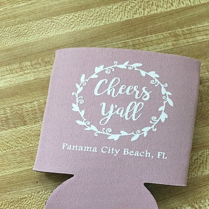 Cheers Y'all Wedding Can Coolers (18)