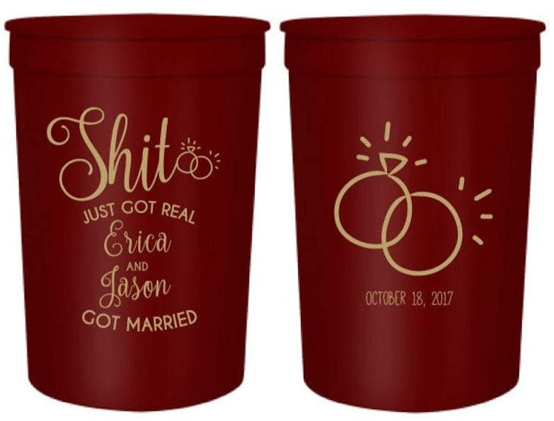 Personalized Wedding Cups