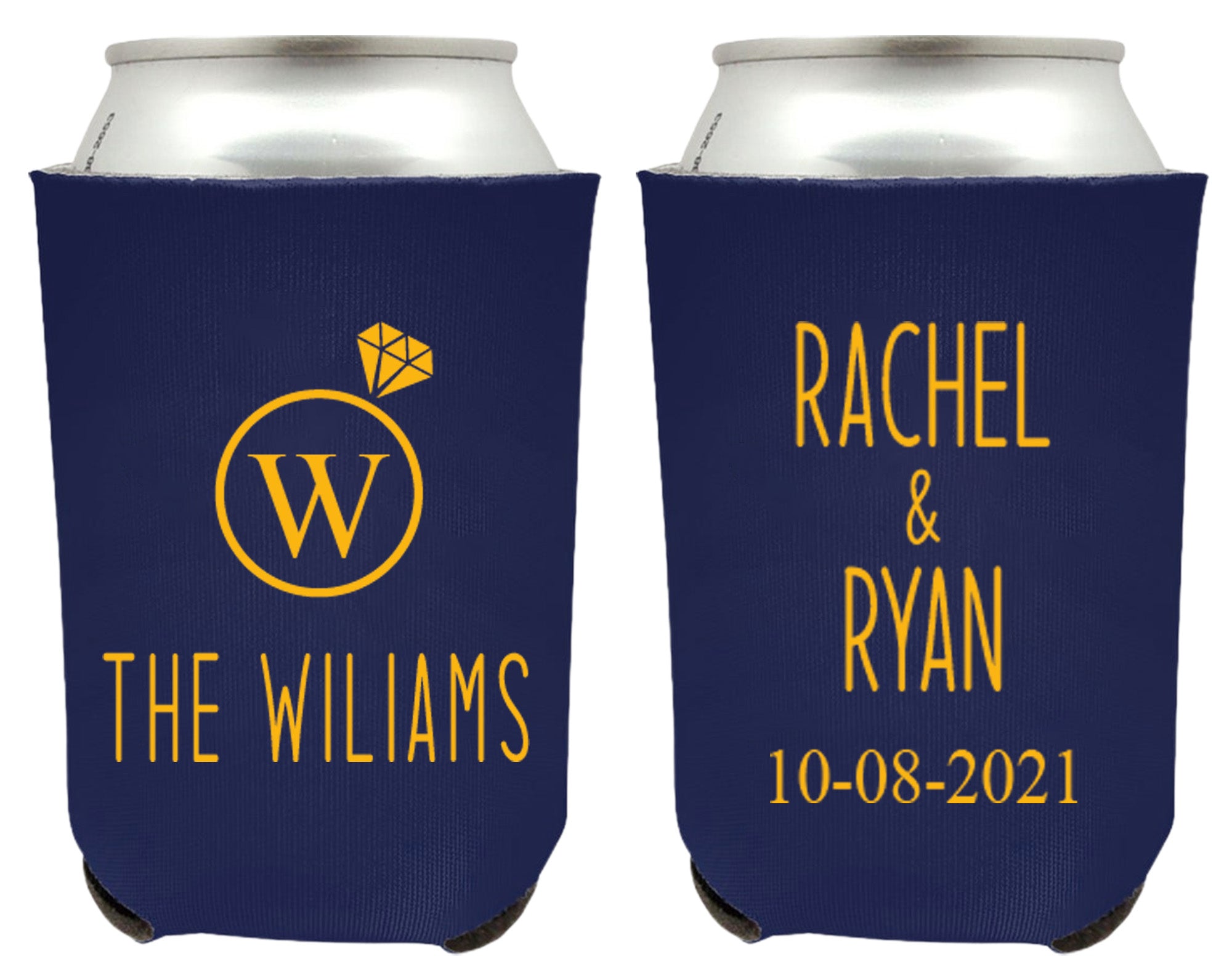 Ring Monogram Can Coolers (339)