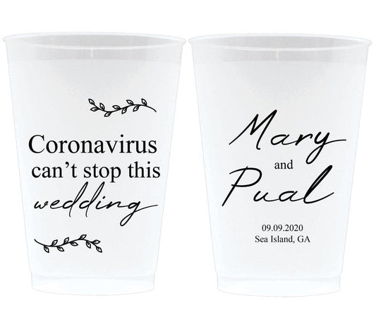 Corona Wedding Frosted Cups (6)