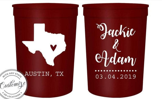 Texas Wedding Cups (50)