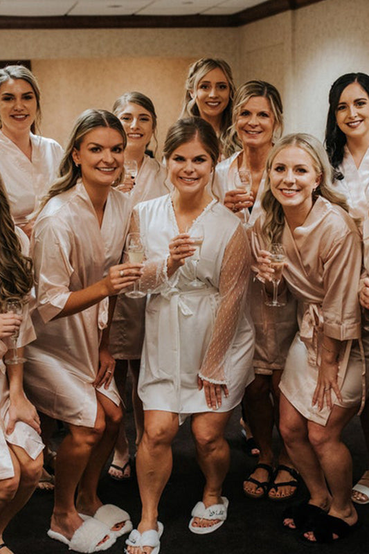 Women's Satin Robe Lingerie 5 Piece Set Party Bridesmaid Bathrobe Nightie  Naughty Sex Bridal Wedding Pajamas Bodysuits #z Red : : Clothing,  Shoes & Accessories