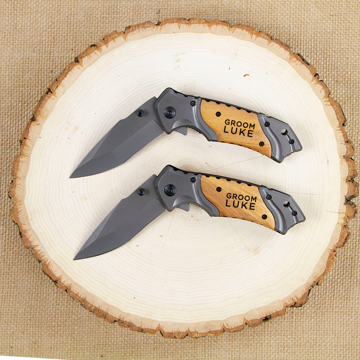 Engraved Folding Pocket Knife Groomsmen Gift
