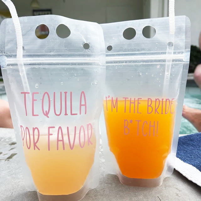 Bridal Party Drink Pouches