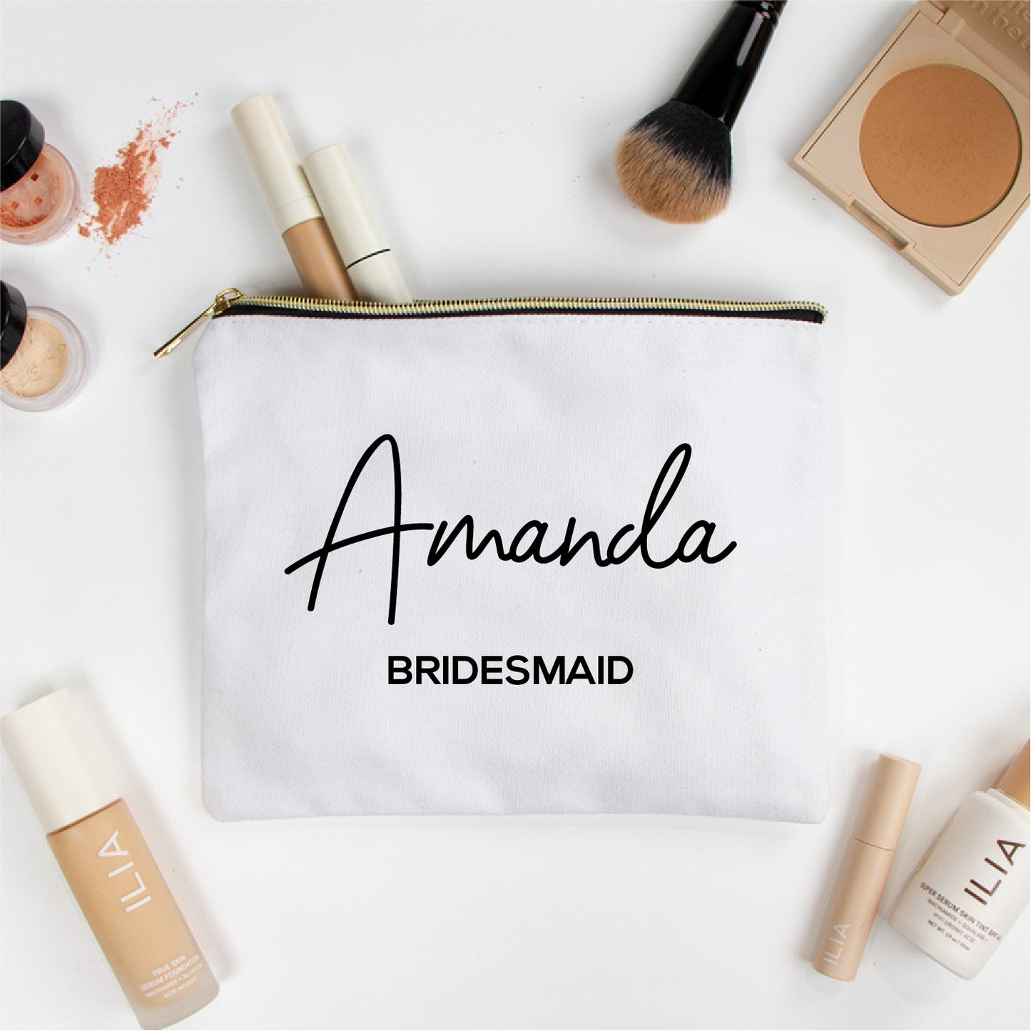 Customized Makeup Bag Bridesmaid Gift
