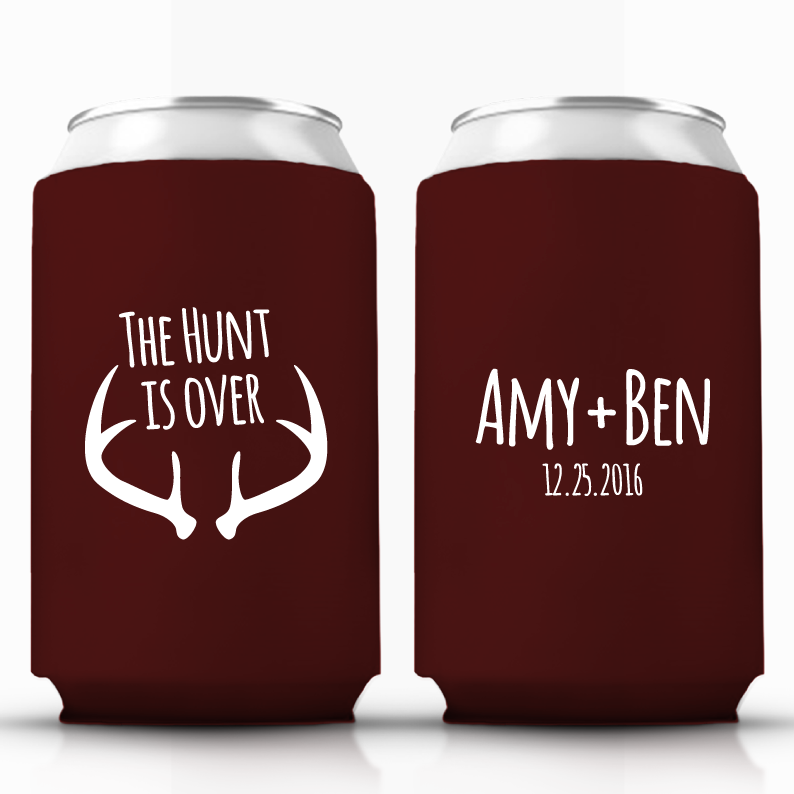 The Hunt is Over Wedding Can Coolers (22)