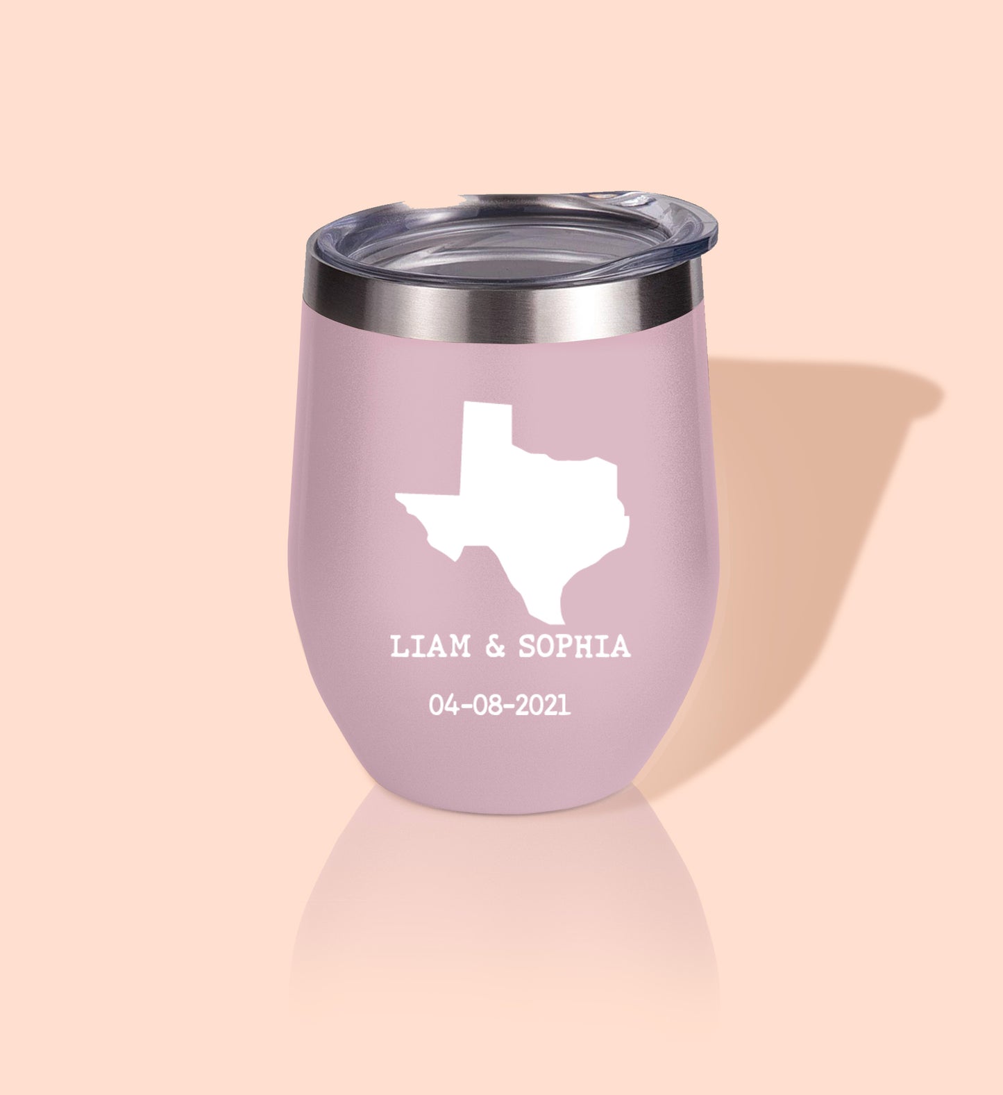 State Style Wedding Wine Tumblers