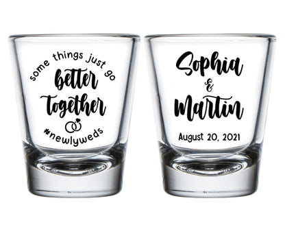 wedding shot glasses