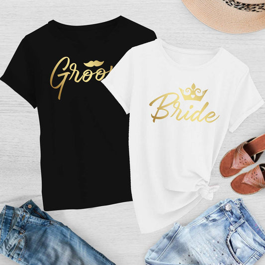 Bride and Groom Crown Shirts