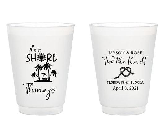 It's A Shore Thing Wedding Frosted Cups (330)