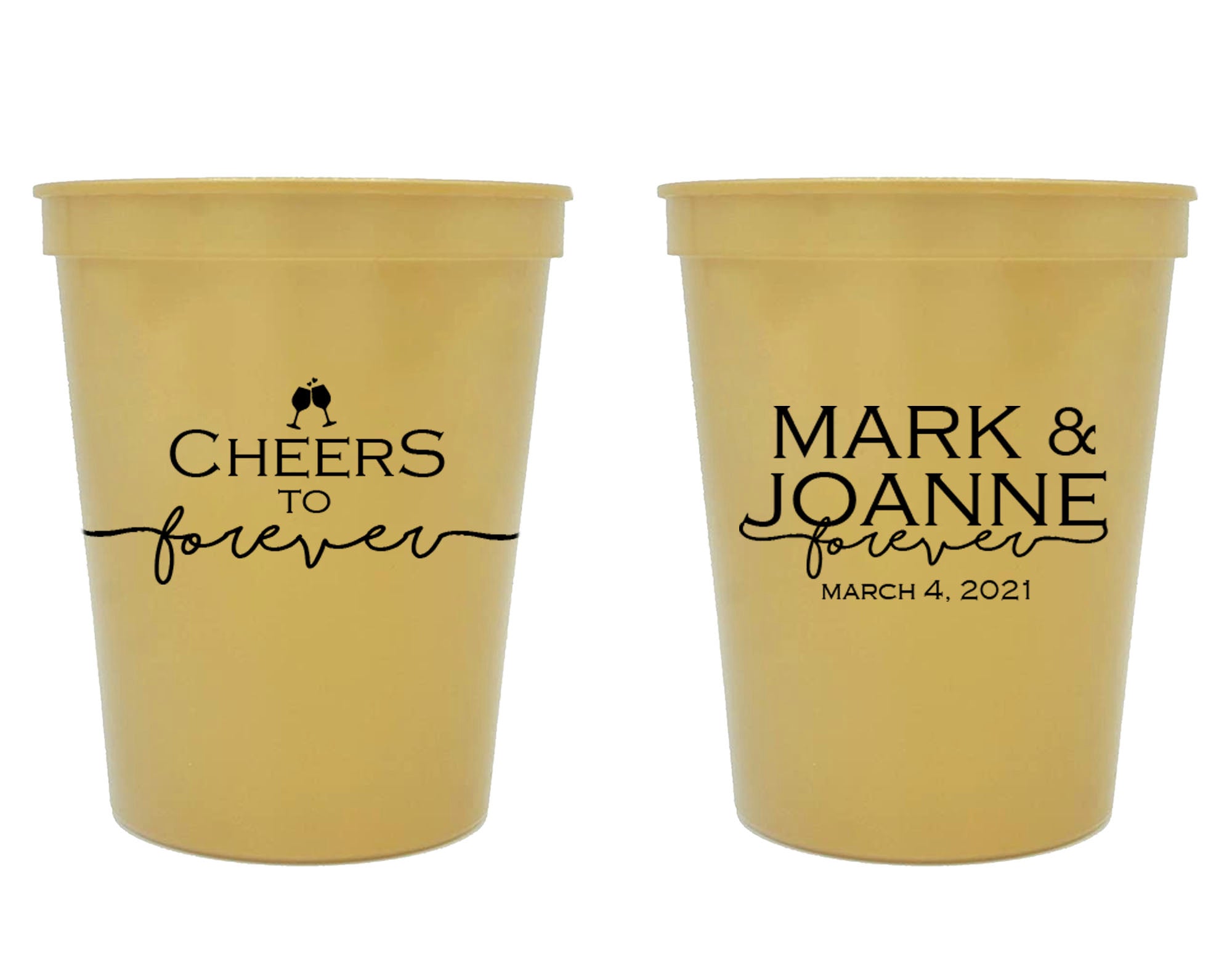 Cheers To Forever Wedding Stadium Cups (315)
