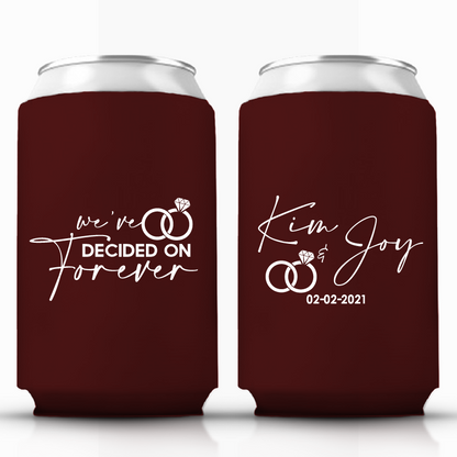 We've Decided On Forever Wedding Can Coolers (306)