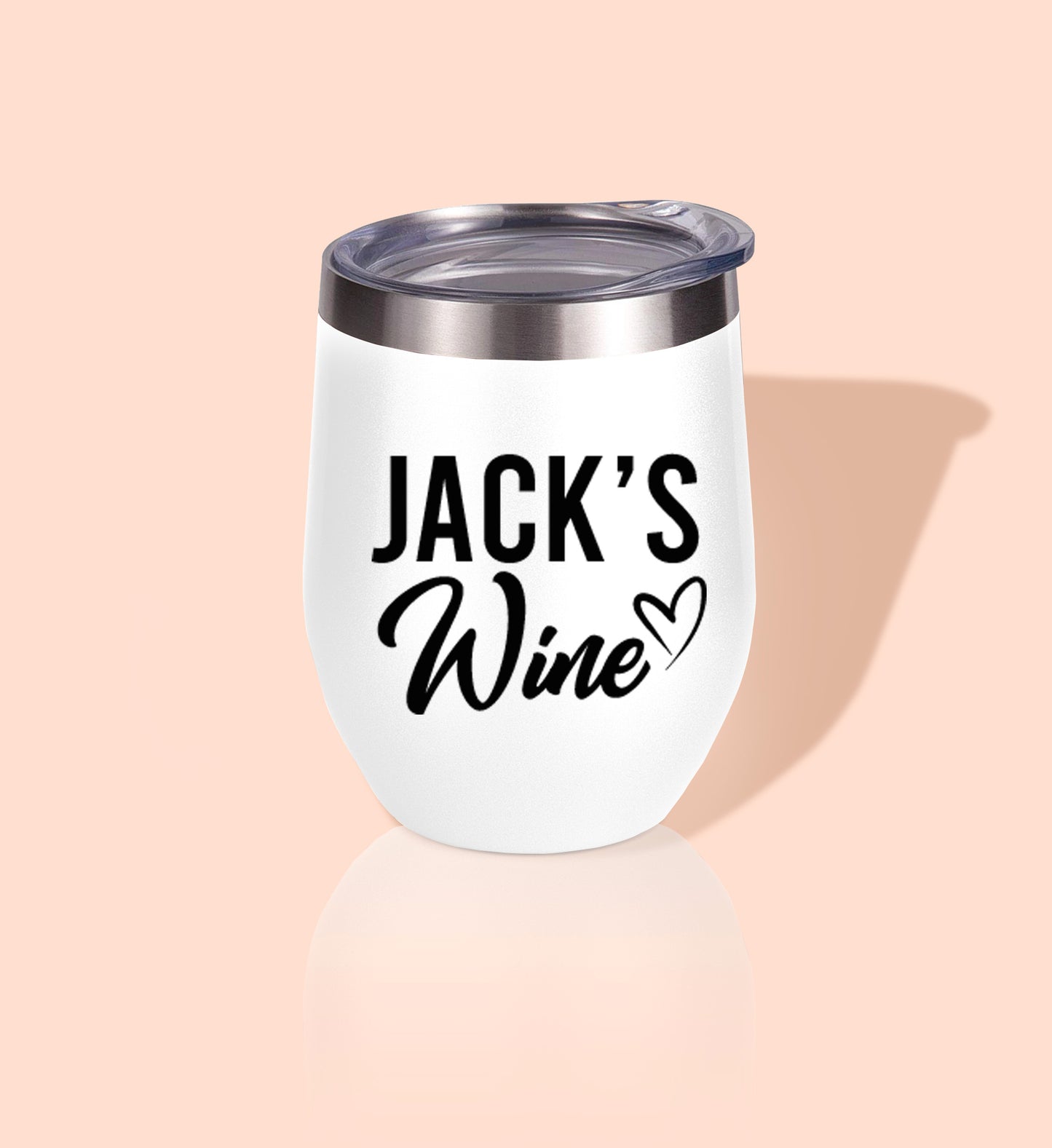 Bride's Mine, Jack's Mine Wedding Wine Tumblers