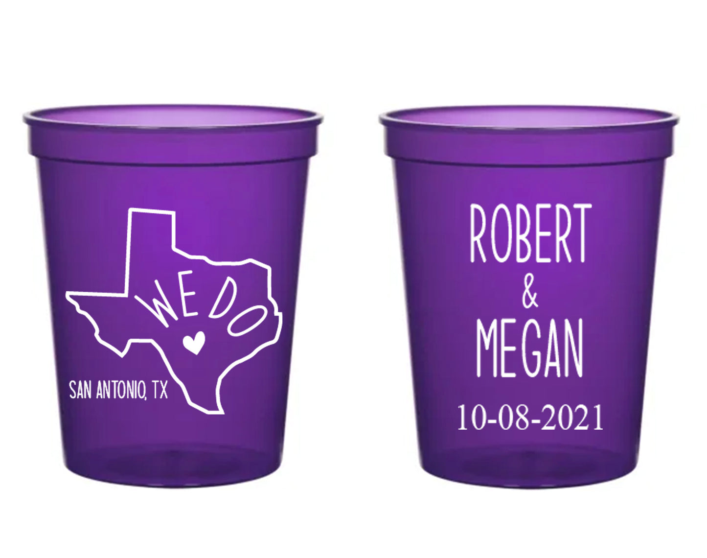 Wedding Stadium Cups