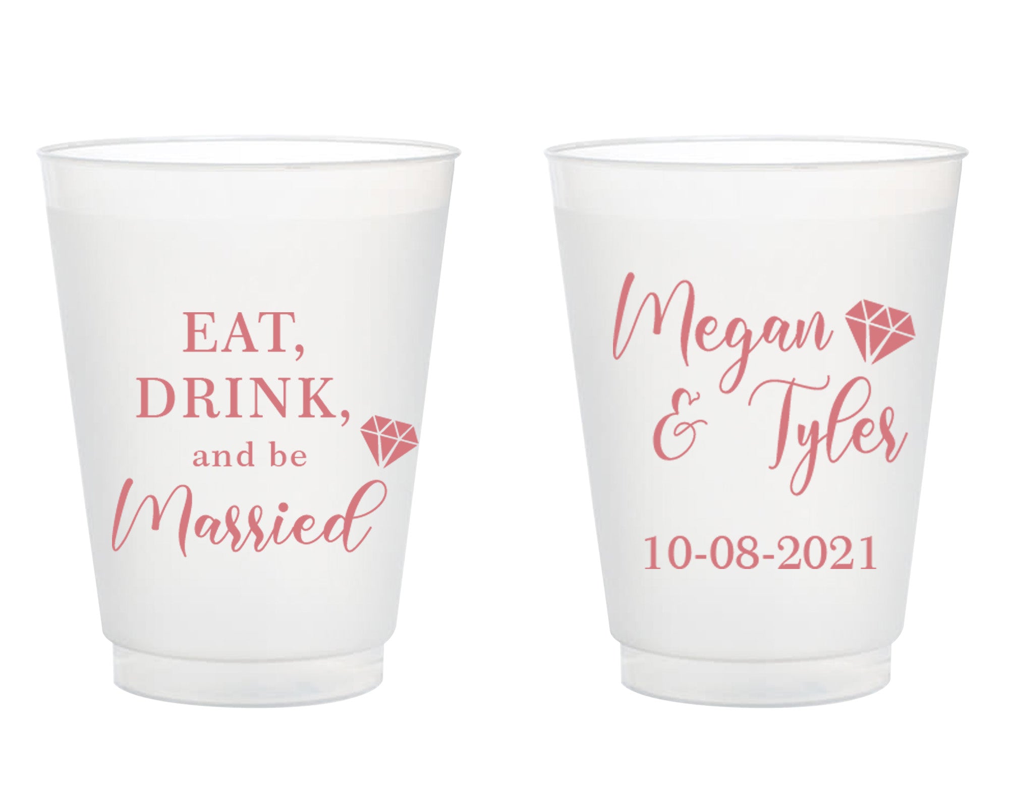 Be Married Wedding Frosted Cups (95)