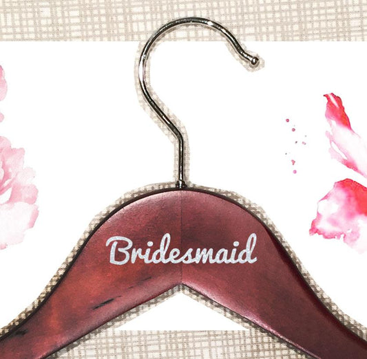 Personalized Cherry Wooden Hangers