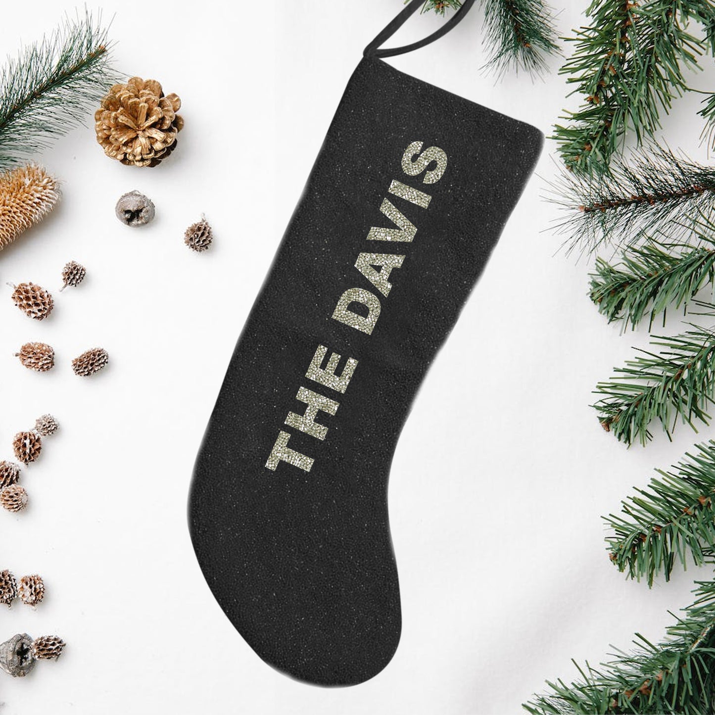 Custom Seed Bead Christmas Stockings