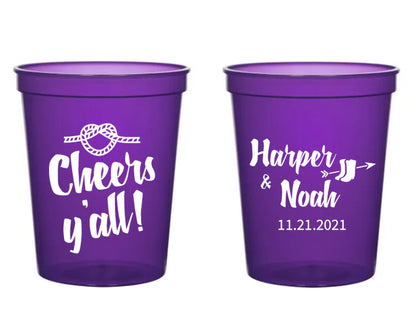 Cheers Y'all Wedding Stadium Cups (337)