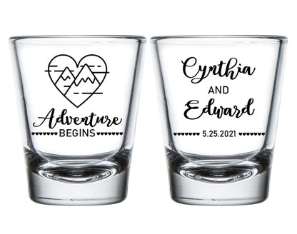 Adventure Begins Wedding Shot Glasses (86)