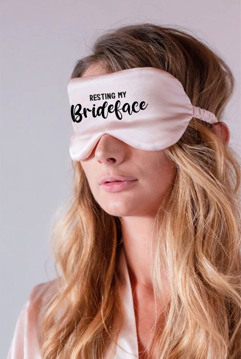 Resting My Bride Face Eye Mask