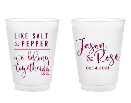 We Belong Together Wedding Frosted Cups (303)