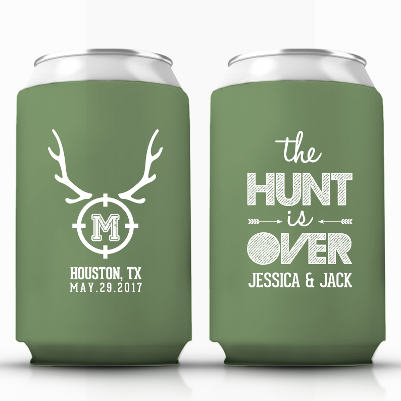 The Hunt is Over Wedding Can Coolers (57)