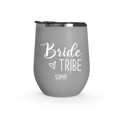 Bride Tribe Wine Tumblers With Name