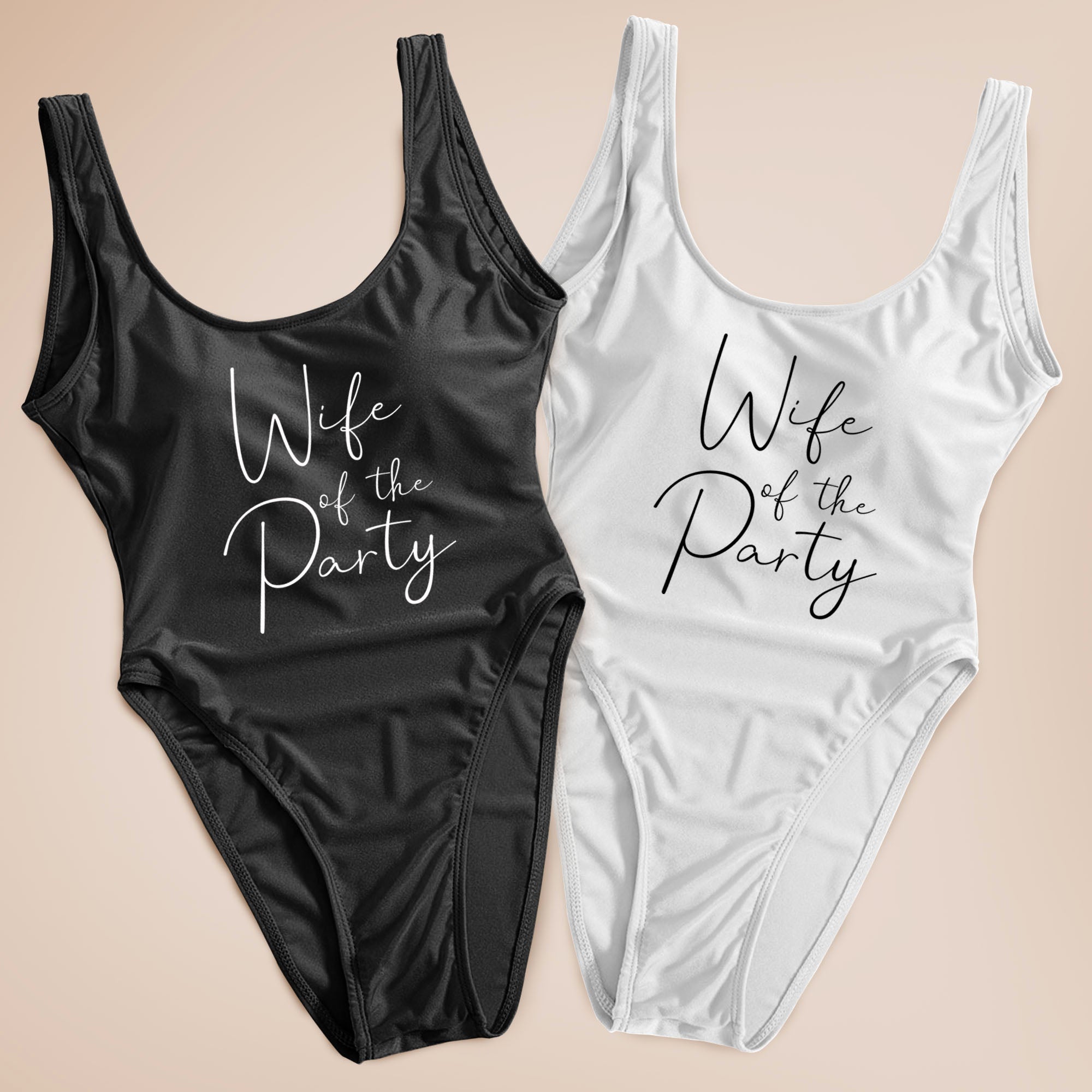 Wife of the Party Custom Swimsuit Bachelorette One Piece