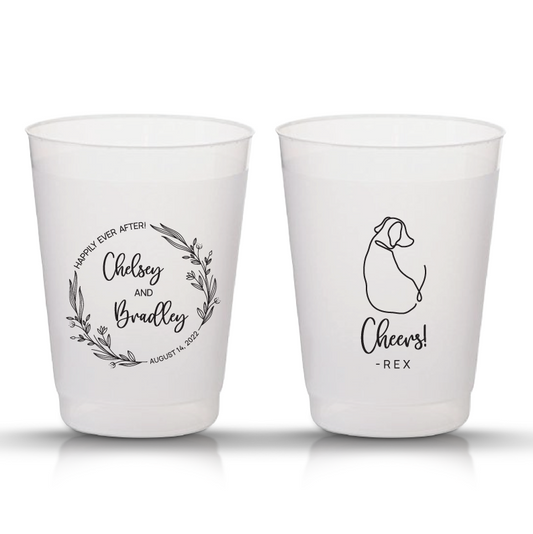 Cheers! Pet Dog Wedding Frosted Cup Favors (67)