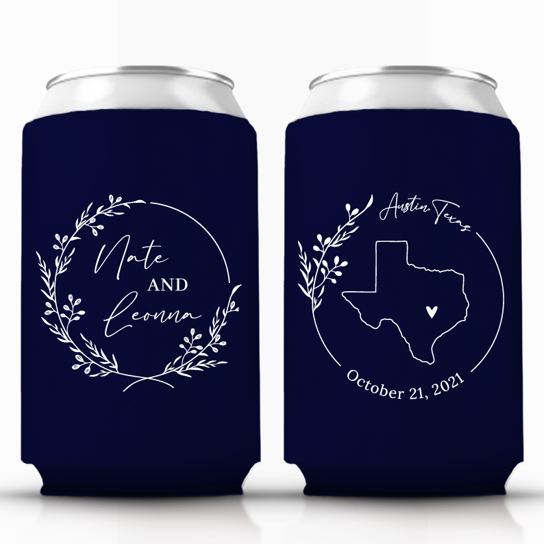 Personalized State Map Wedding can Cooler Favors (68)