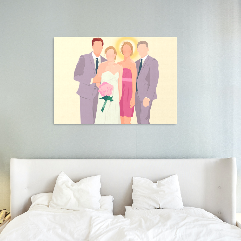 Wedding Family Faceless Portrait