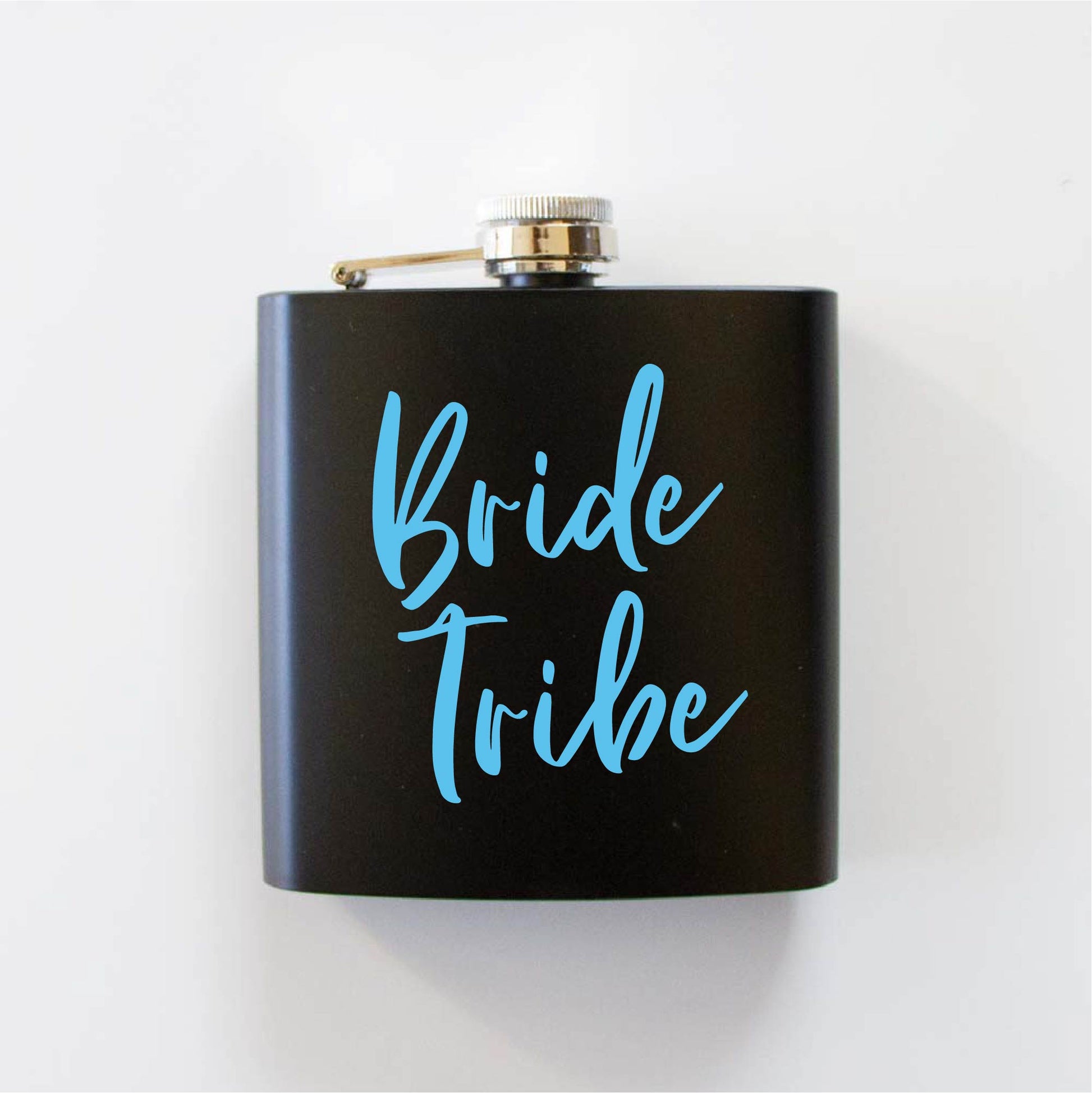 Bride Tribe Black Hip Flask