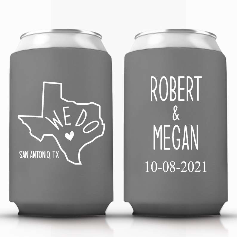 We Do - Custom State - Wedding Can Coolers (94)
