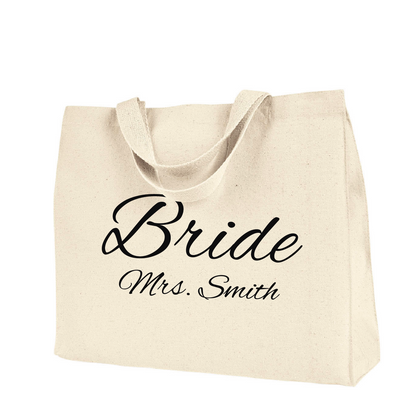Bride - Mrs. Smith Tote wedding bag