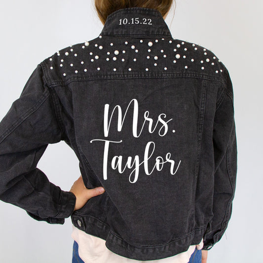 Mrs. Taylor  Pearl Denim Jacket